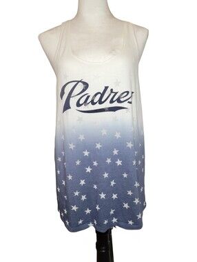 Victoria's Secret PINK x 5th & Ocean San Diego Padres Racerback Tank Top Large